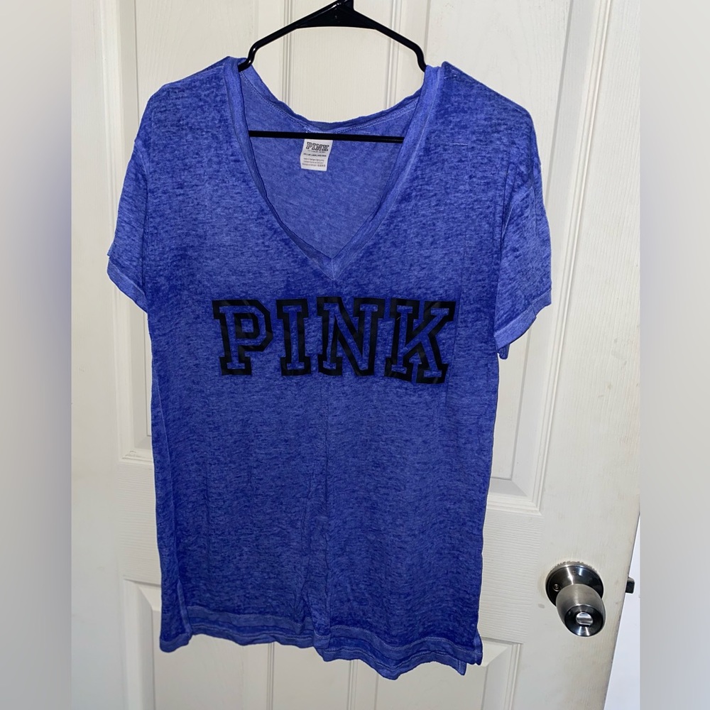 Blue Victoria Secret Pink tshirt